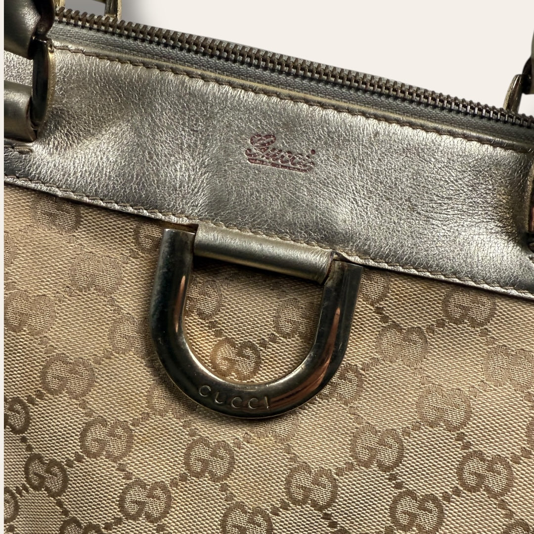 Gucci canvas handbag