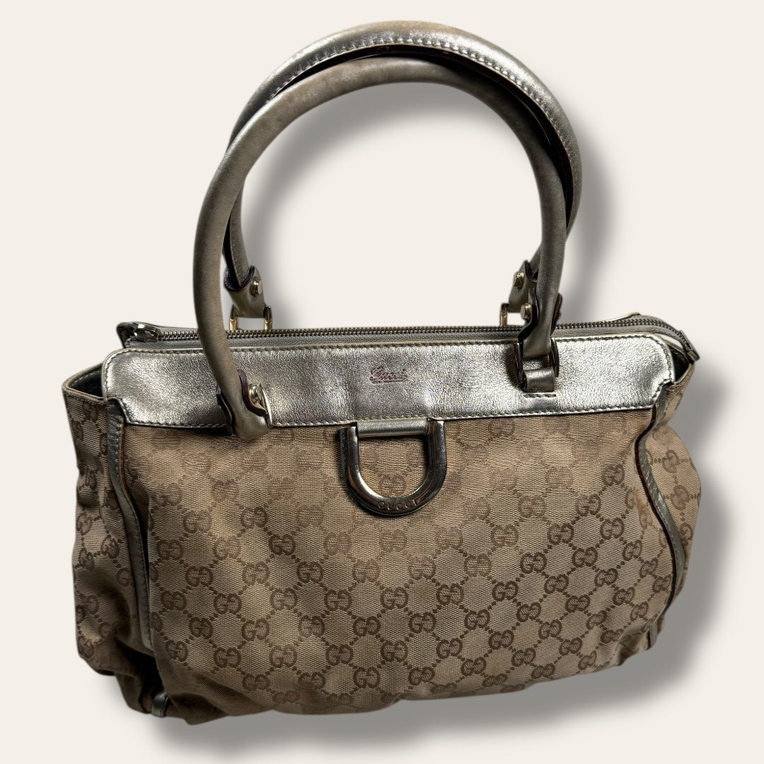Gucci canvas handbag