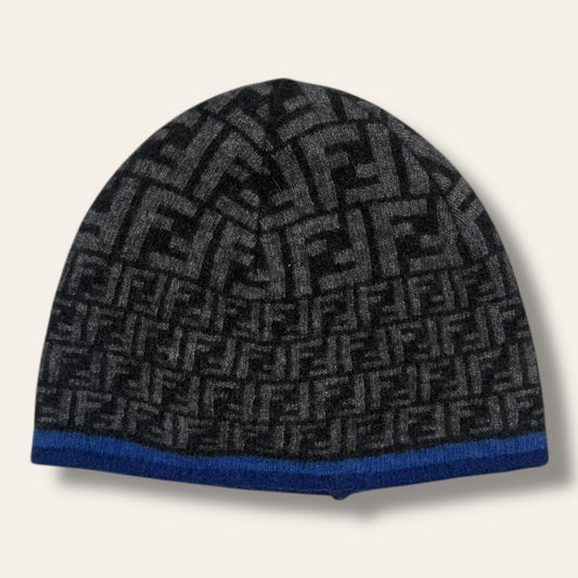 Fendi hat black/grey/blue -small