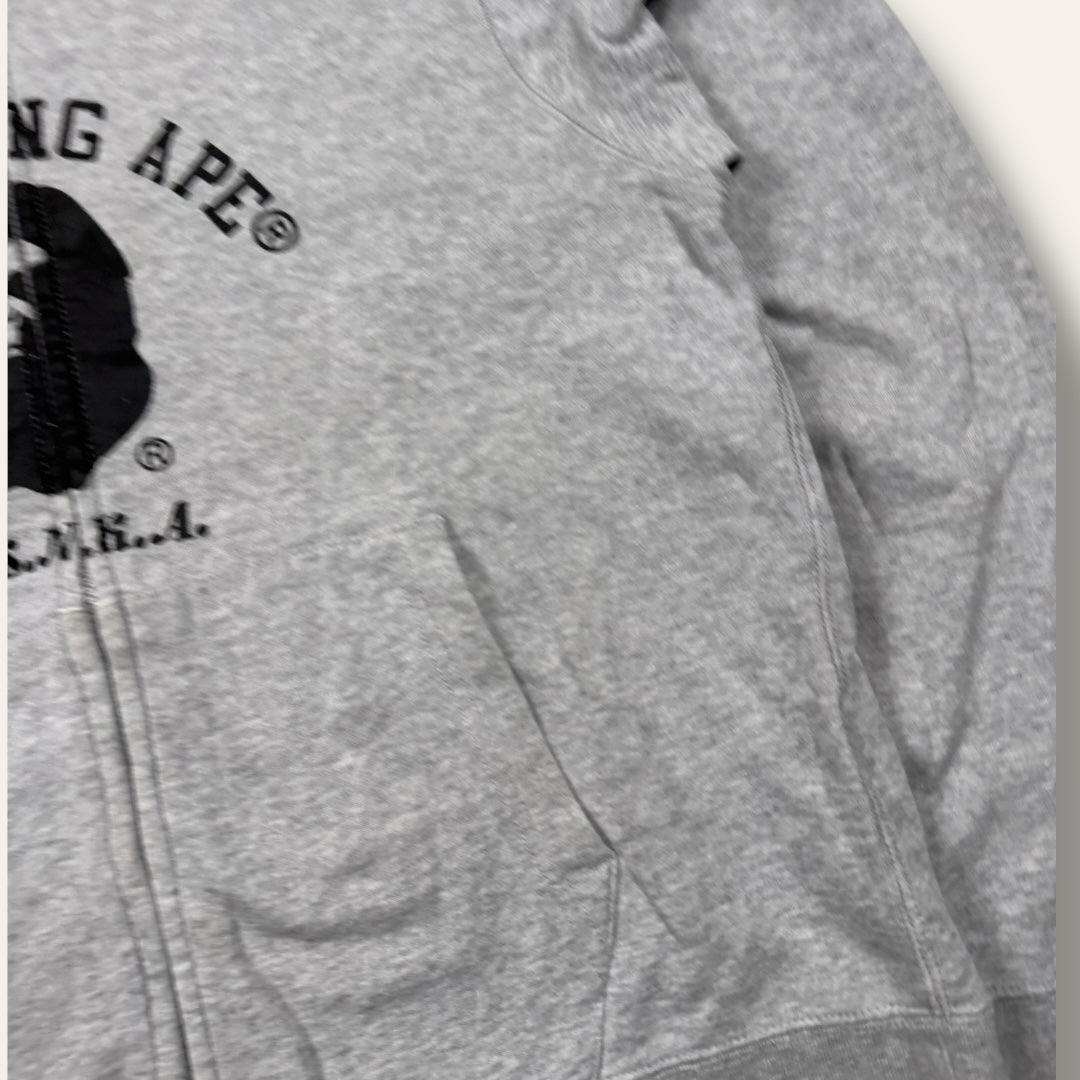 Bape zip-up hoodie grey - Medium