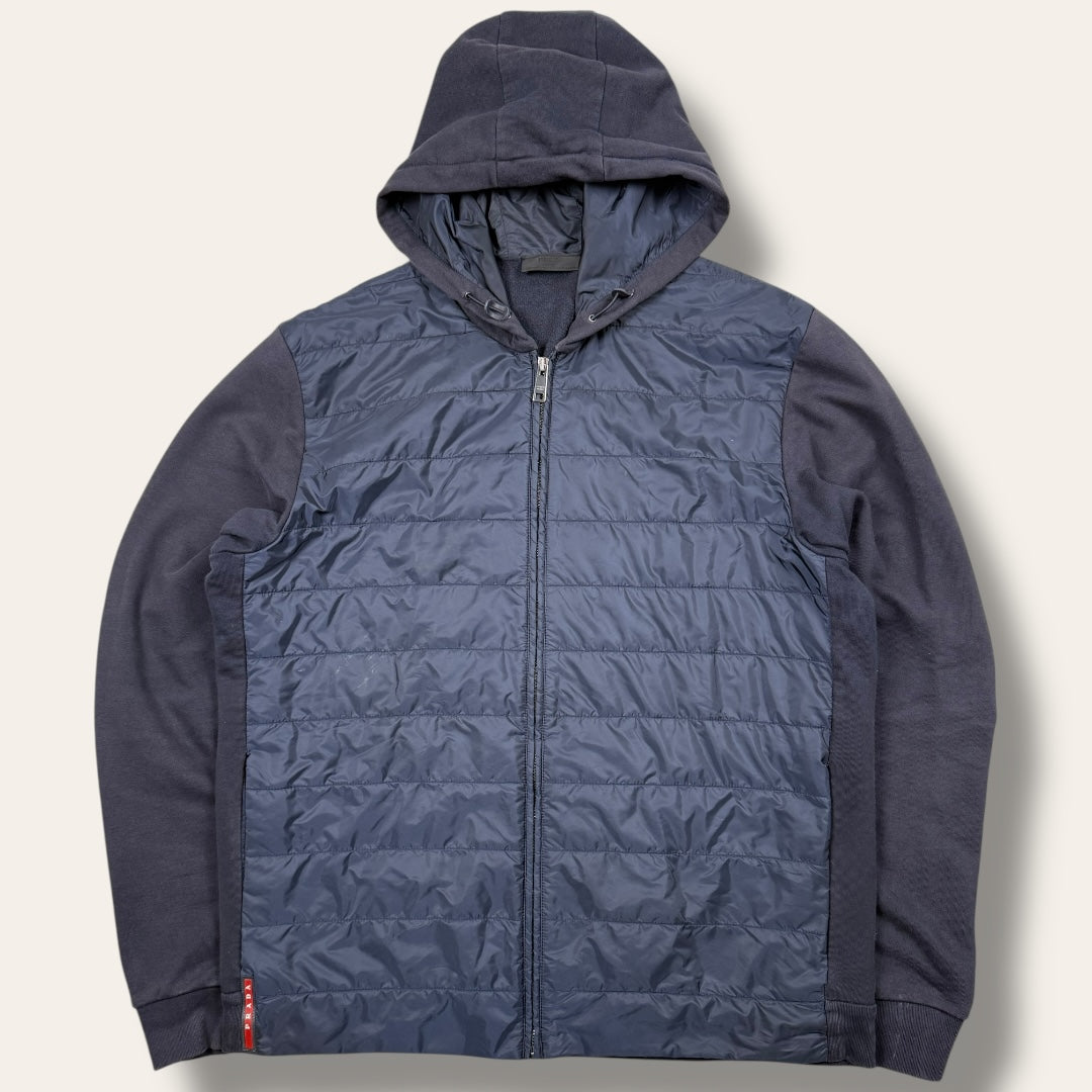 Prada hooded vest navy - Extra large