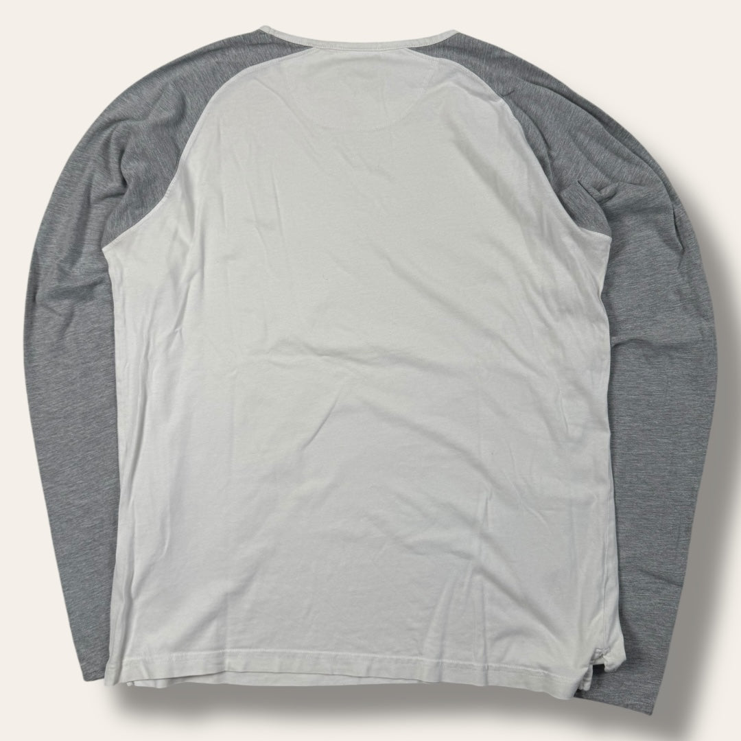 Nike 00’s longsleeve white/grey - large