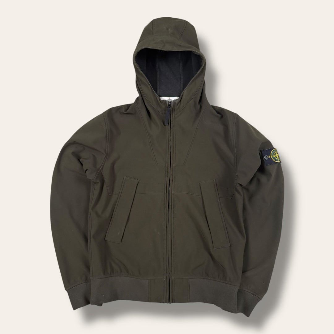 Stone Island Soft shell-R dark green - Medium