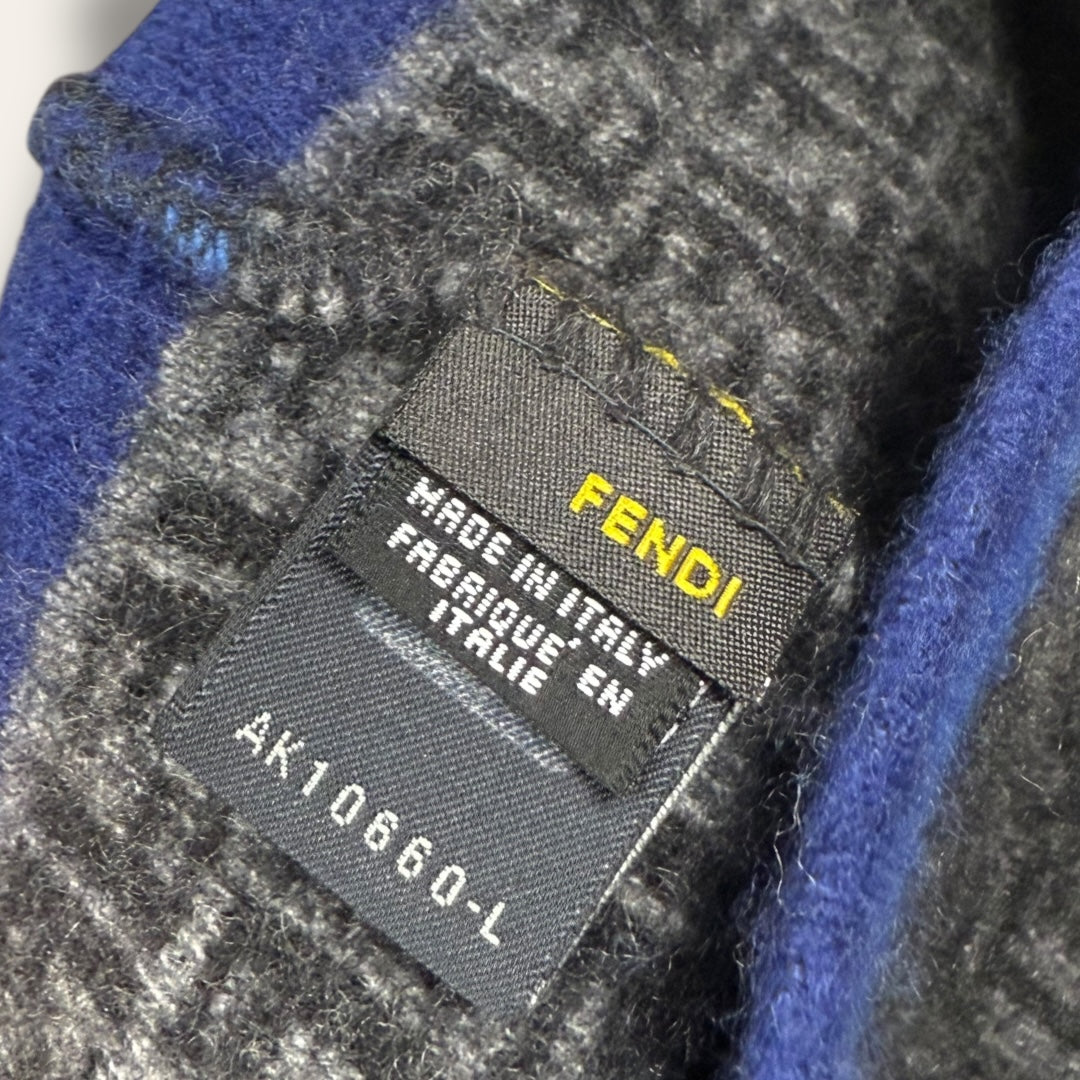 Fendi hat black/grey/blue -small