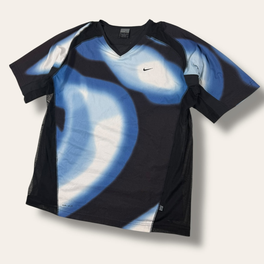 Nike 00’s dri-fit tee black/blue - Large