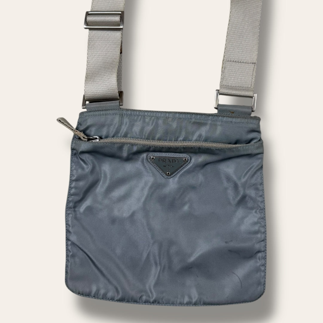 Prada shoulder bag light blue