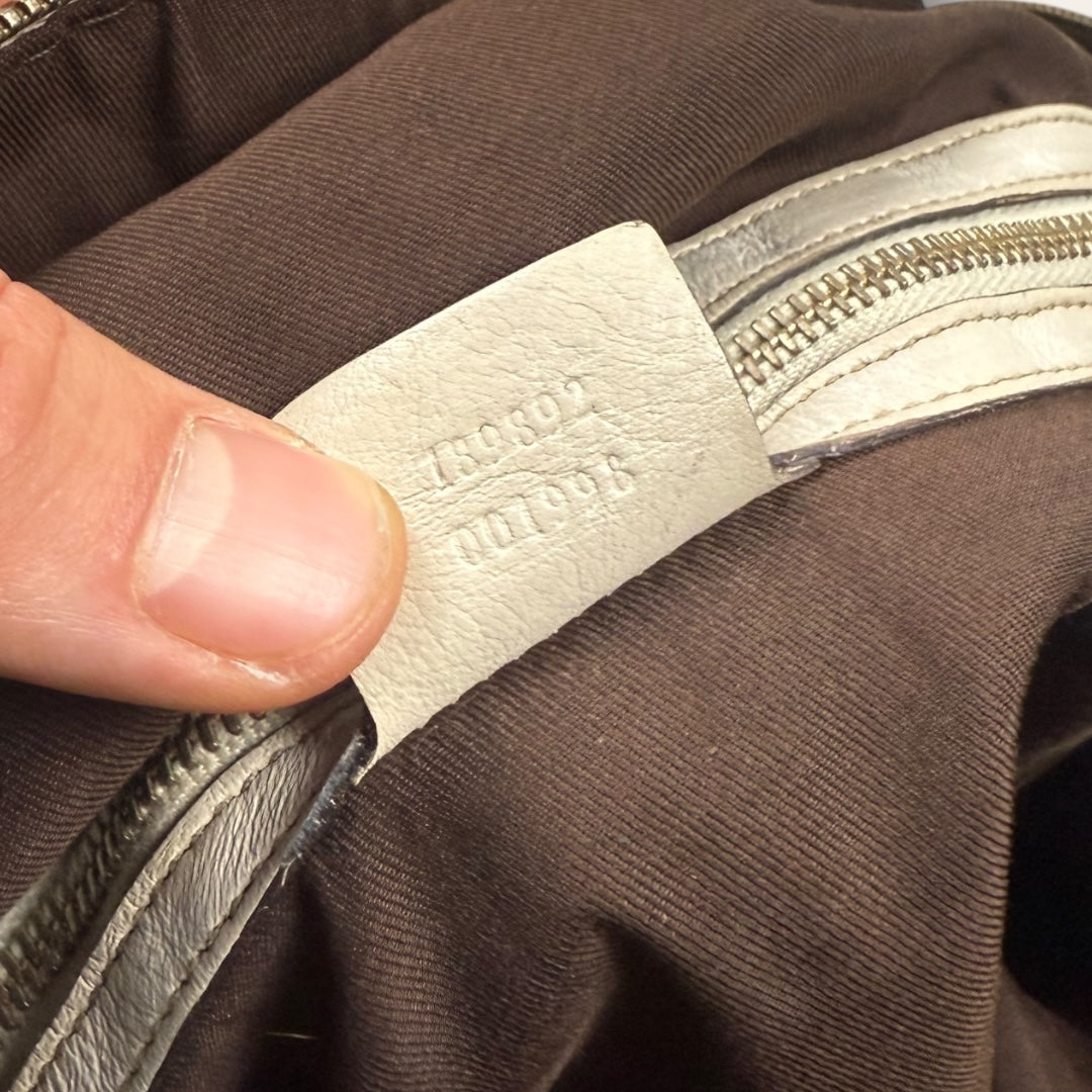 Gucci canvas handbag beige