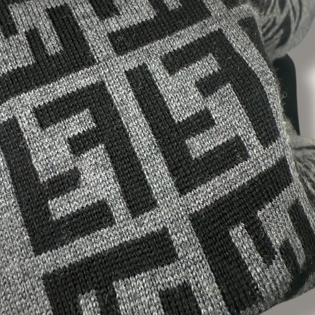 Fendi scarf black/grey