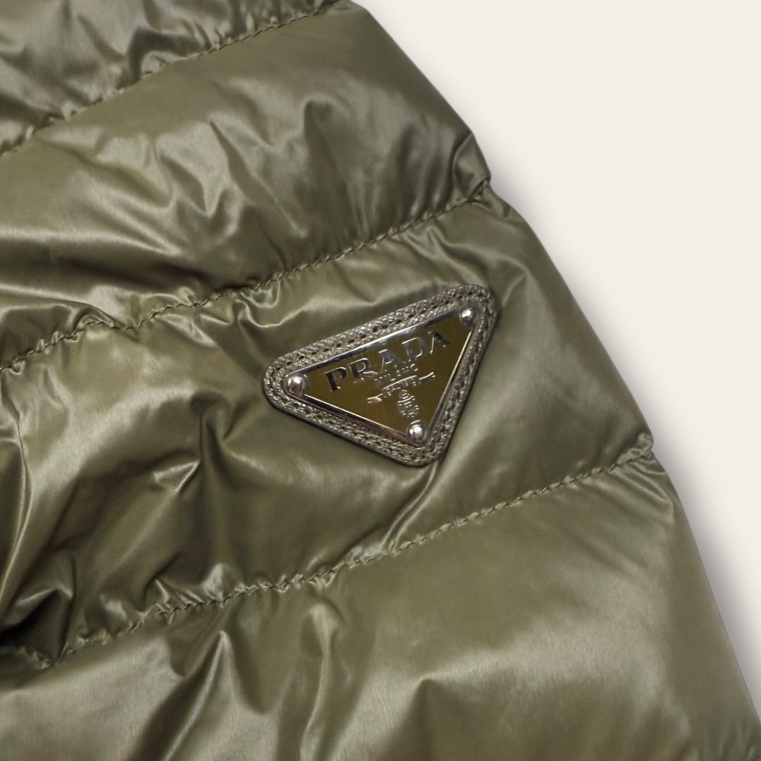 Prada down jacket khaki - Extra large
