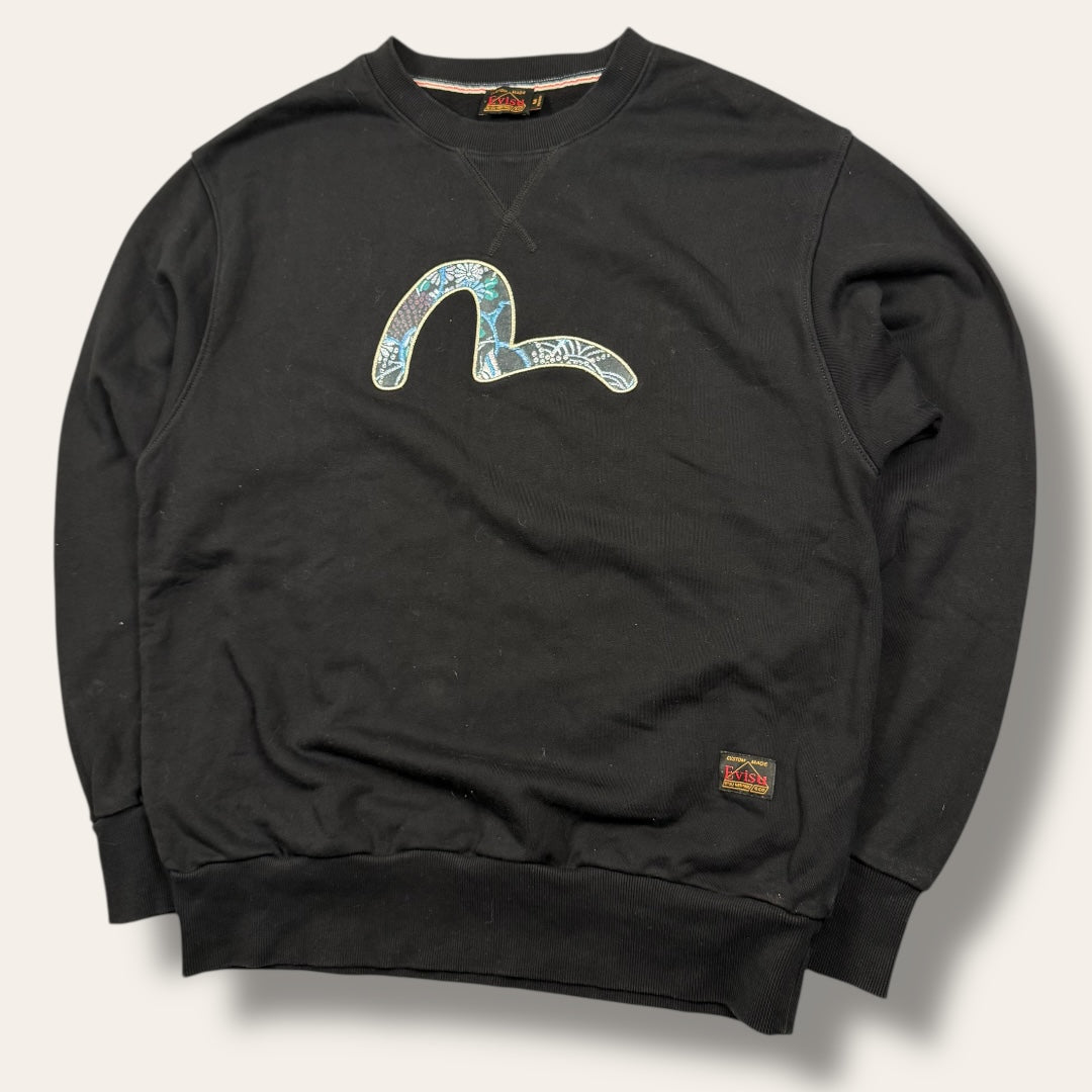 Evisu sweater blue/black - Medium