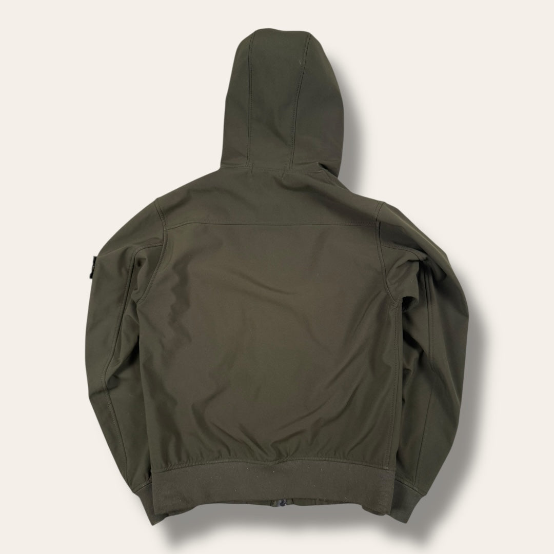 Stone Island Soft shell-R dark green - Medium