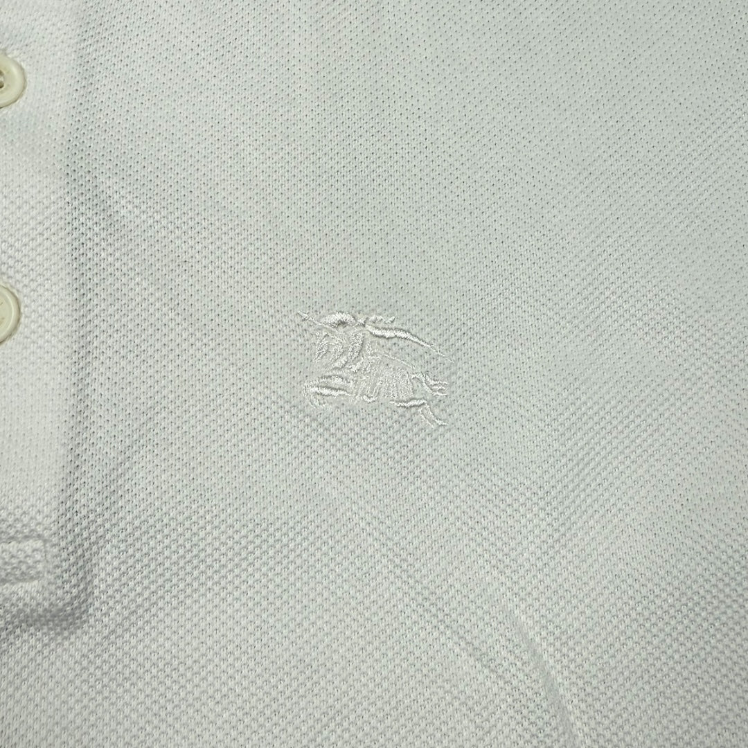 Burberry polo shirt white - Medium