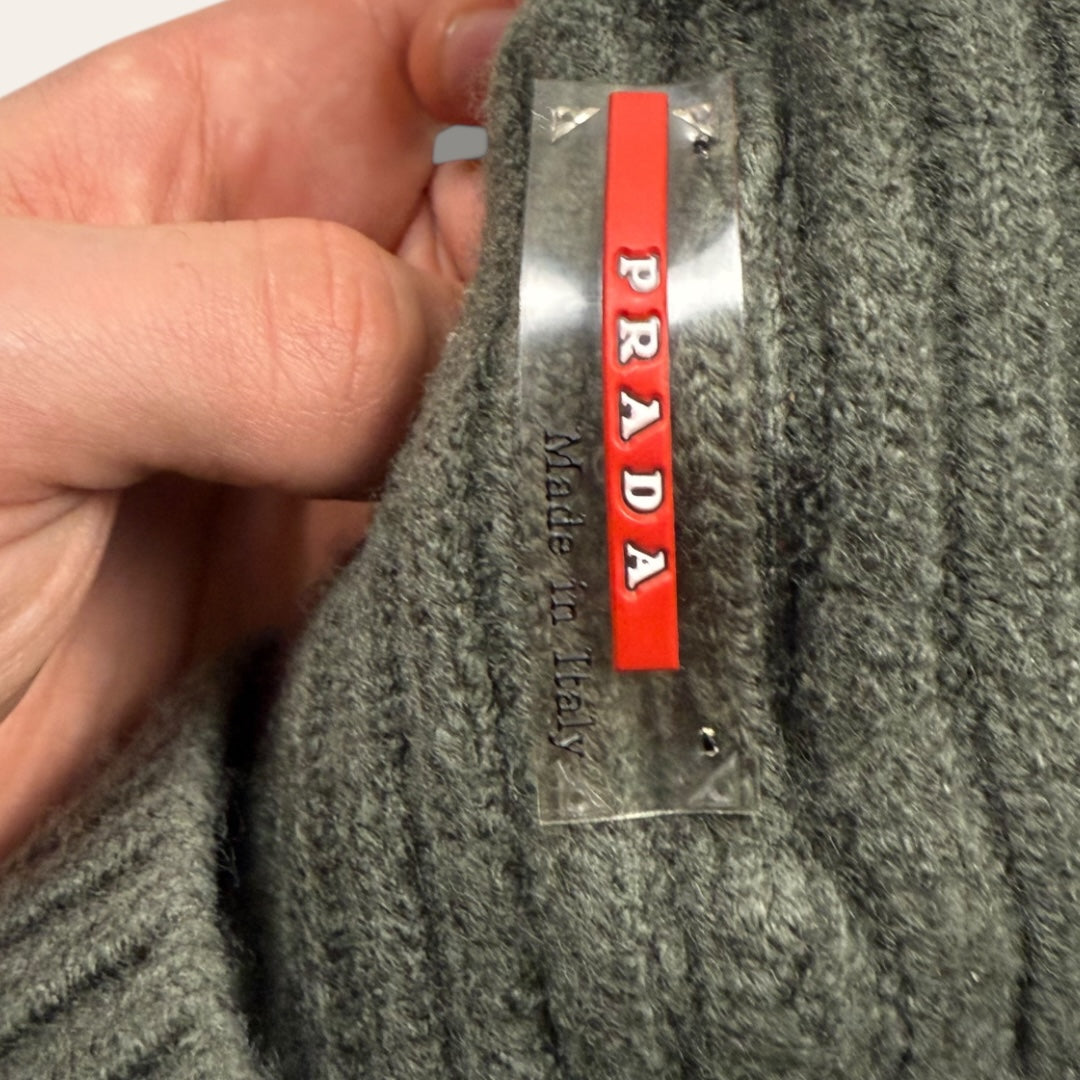 Prada sport beanie grey