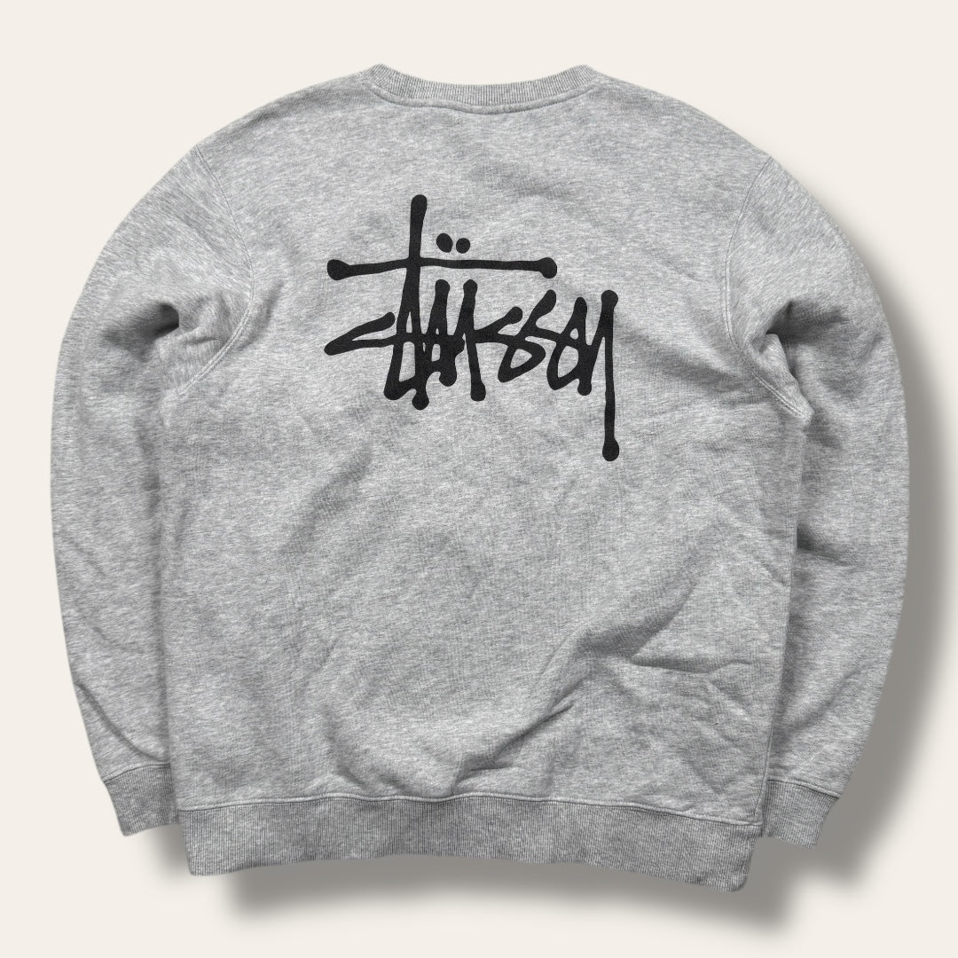 Stussy crewneck sweater grey