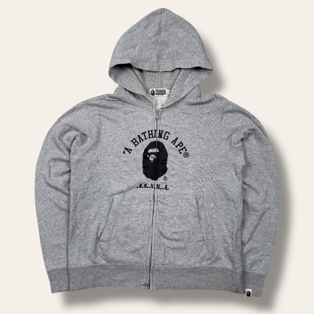 Bape zip-up hoodie grey - Medium