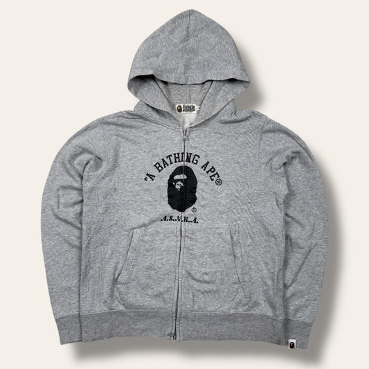 Bape zip-up hoodie grey - Medium