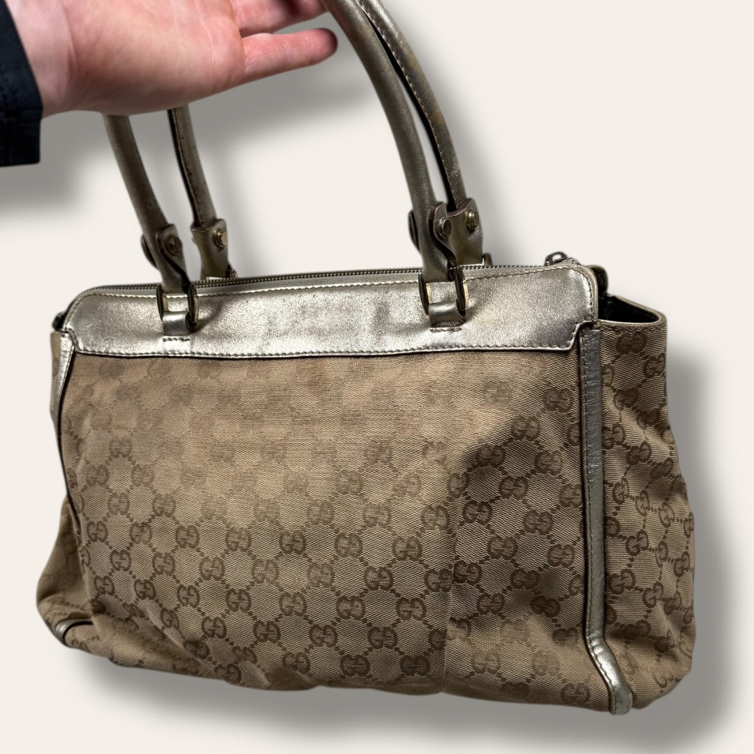 Gucci canvas handbag