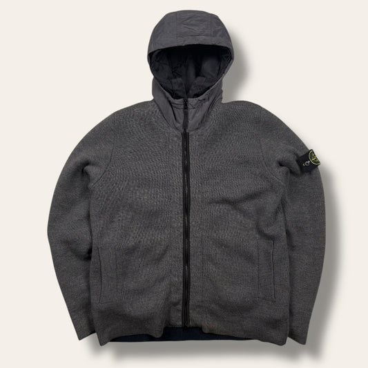 Stone Island double lined jacket grey - Large