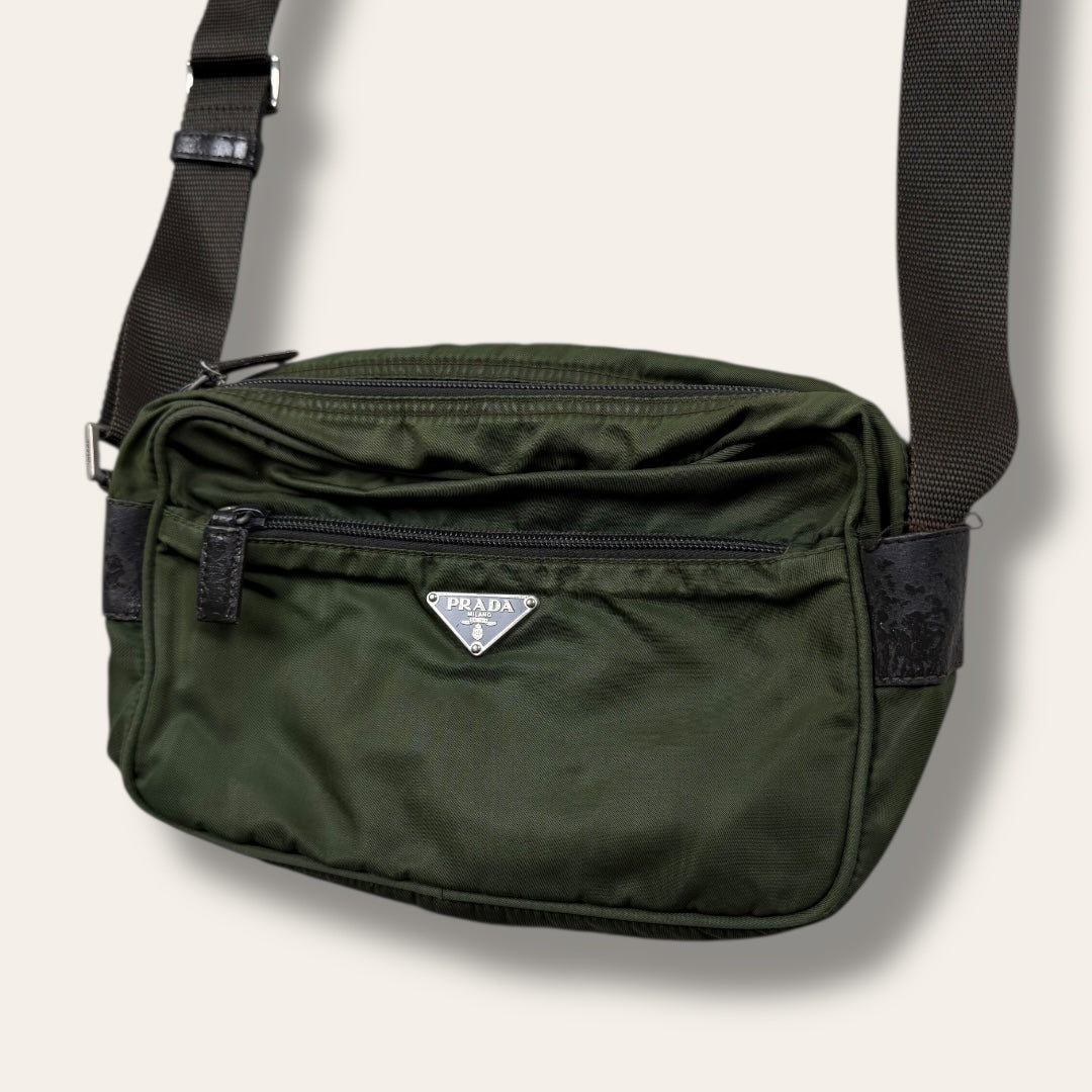 Prada shoulder bag khaki