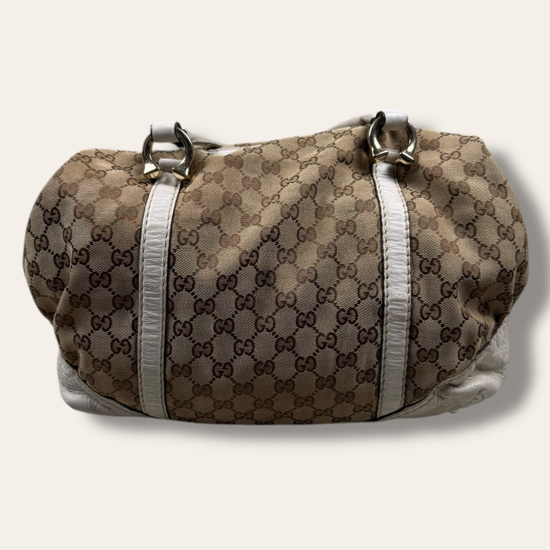 Gucci canvas handbag beige