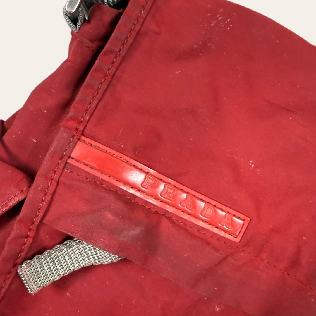Prada sport messengerbag red