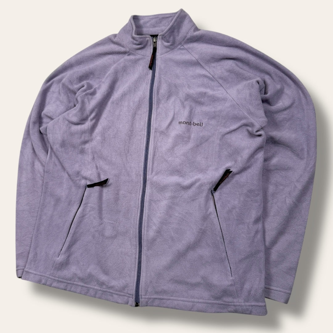 Montbell zip-up vest purple - small
