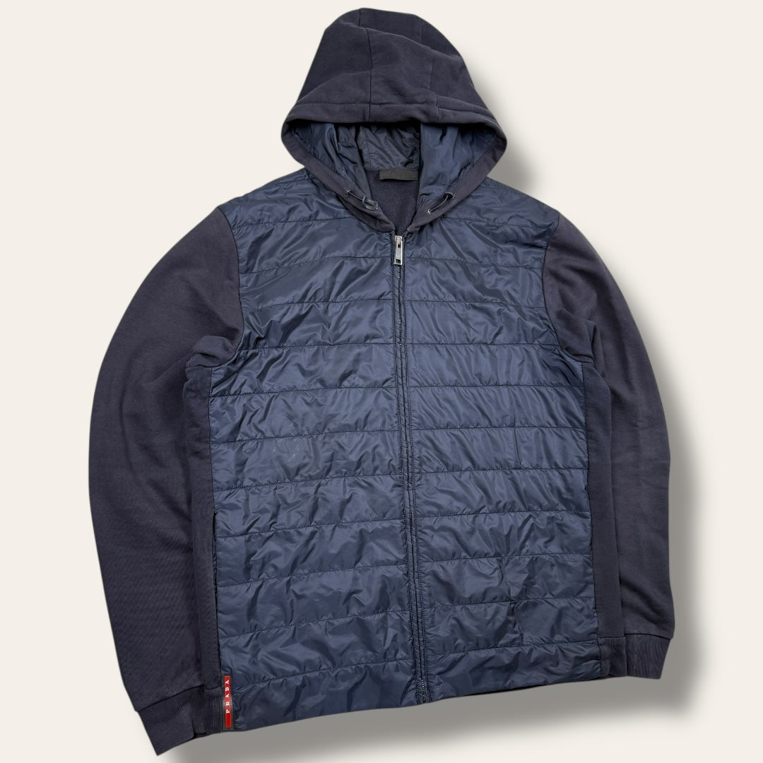 Prada hooded vest navy - Extra large