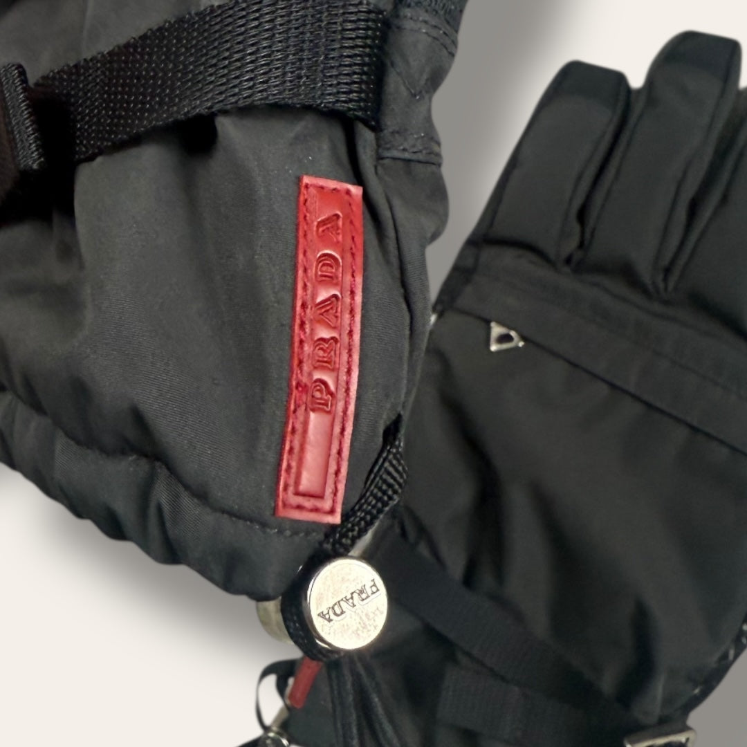 Prada sport gloves black