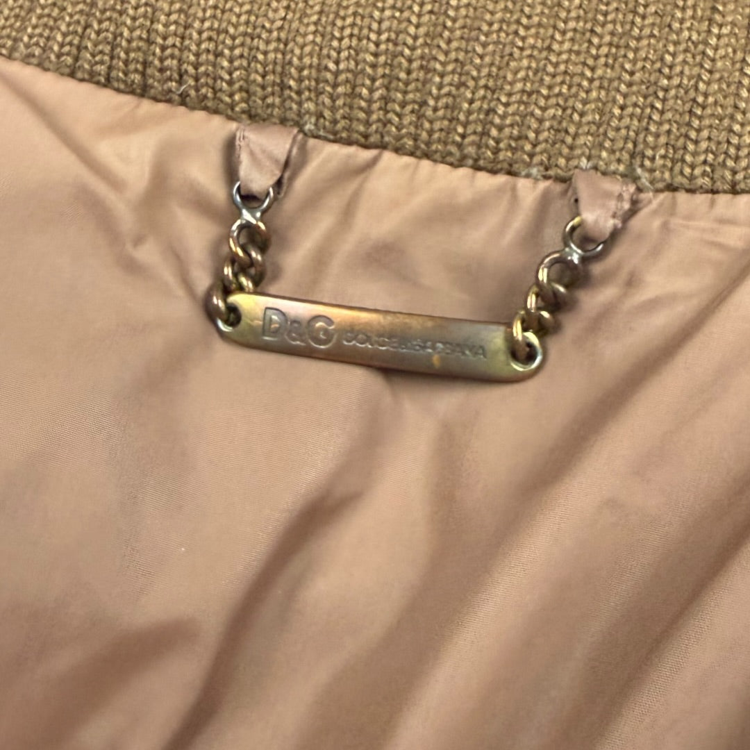 Dolce & Gabbana puffer jacket brown - Medium