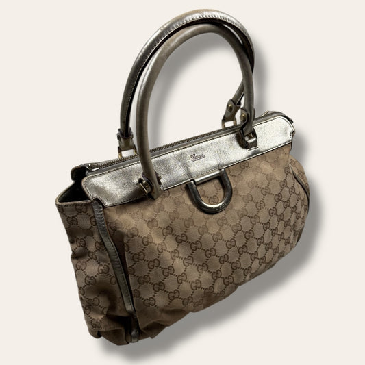 Gucci canvas handbag