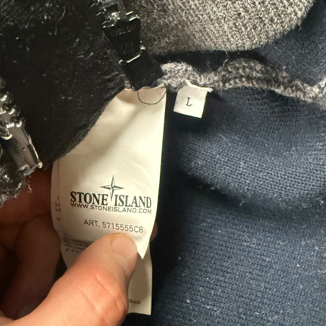 Stone Island double lined jacket grey - Large