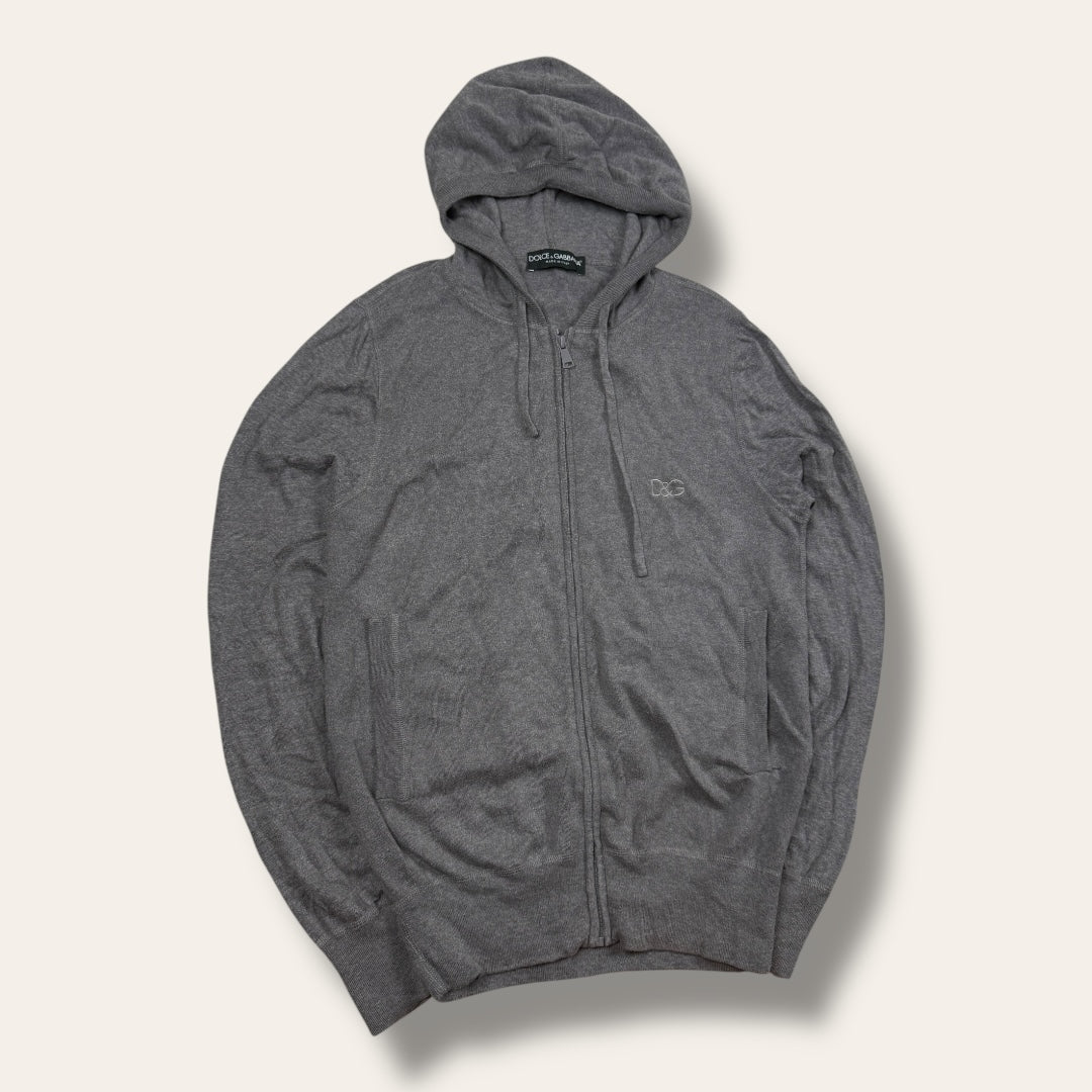 Dolce & Gabbana zip-up hoodie grey - Small