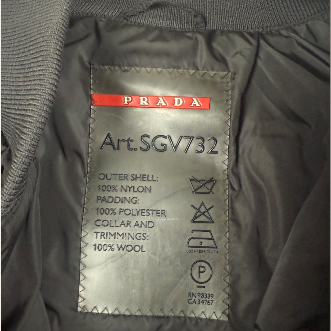 Prada sport bomber jacket black - Large