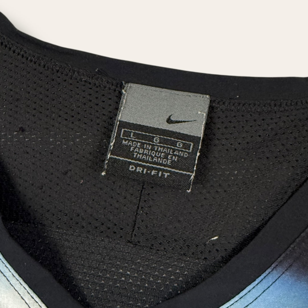 Nike 00’s dri-fit tee black/blue - Large