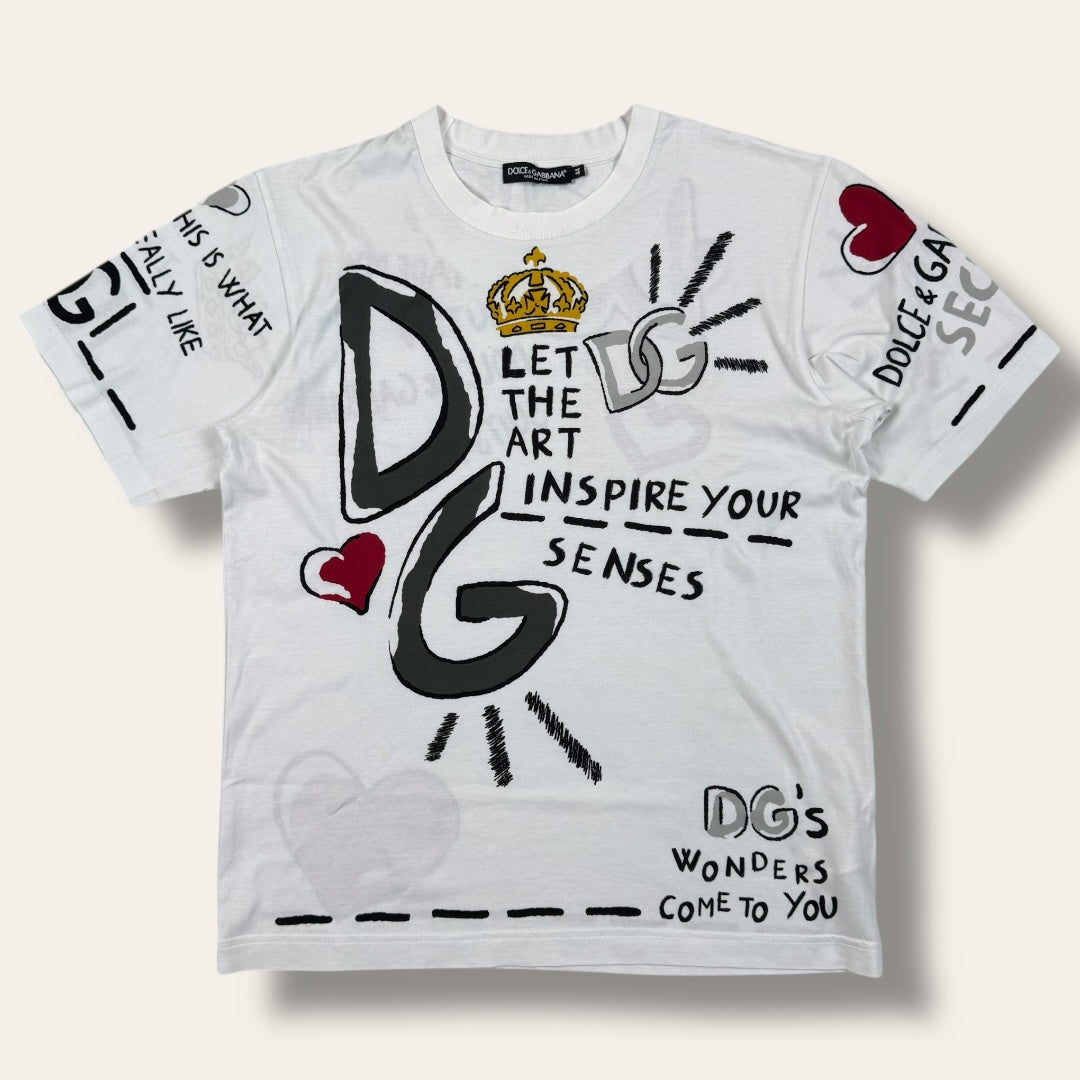 Dolce & Gabbana tee white - Medium