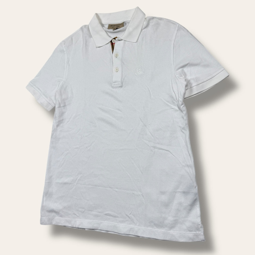 Burberry polo shirt white - Medium