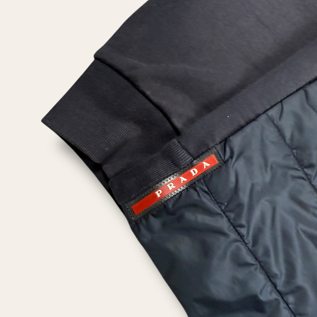 Prada hooded vest navy - Extra large