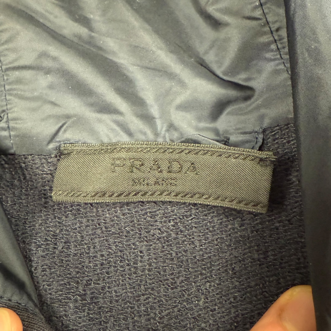 Prada hooded vest navy - Extra large