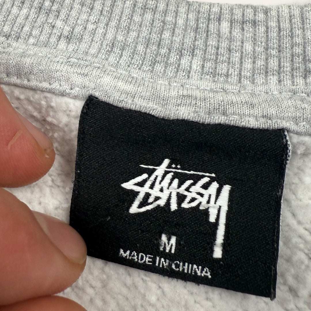 Stussy crewneck sweater grey