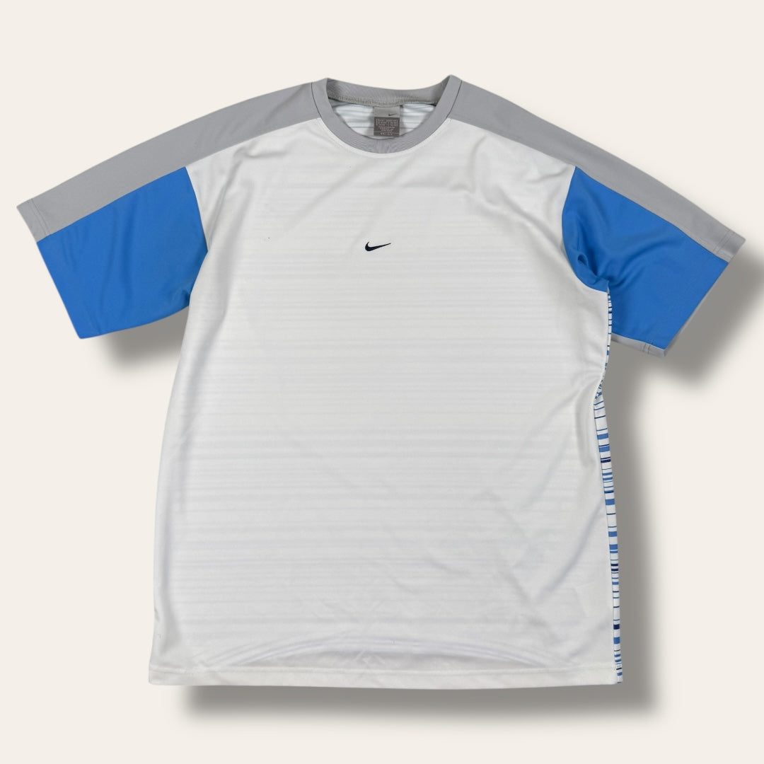 Nike 00’s dri fit tee white/grey - Extra large
