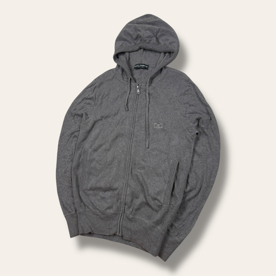 Dolce & Gabbana zip-up hoodie grey - Small
