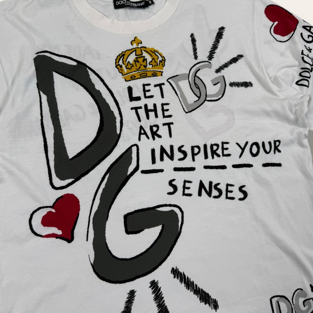 Dolce & Gabbana tee white - Medium