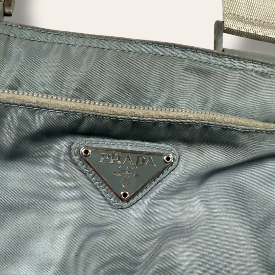 Prada shoulder bag light blue