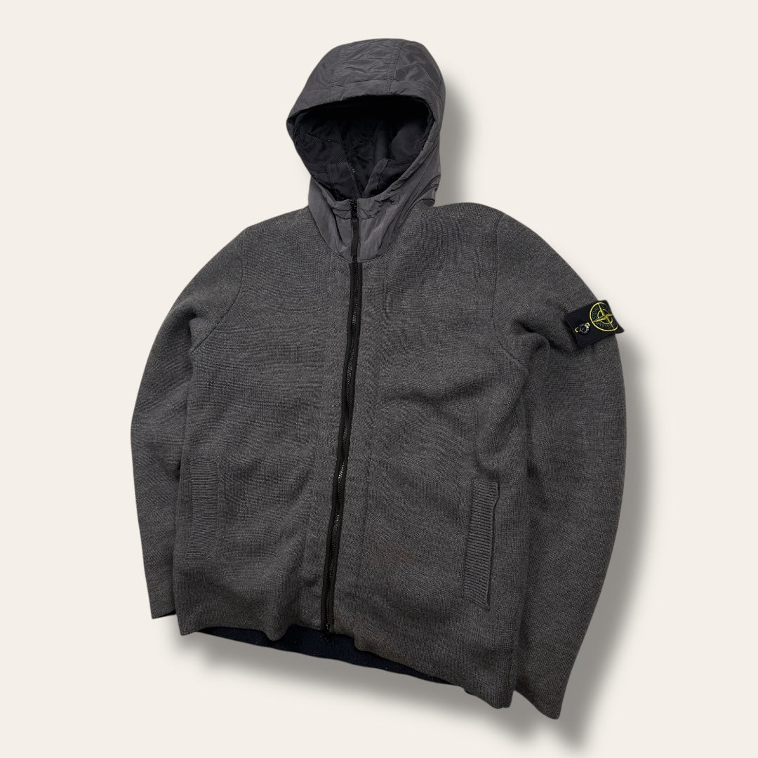 Stone Island double lined jacket grey - Large