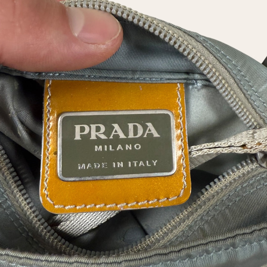 Prada shoulder bag light blue