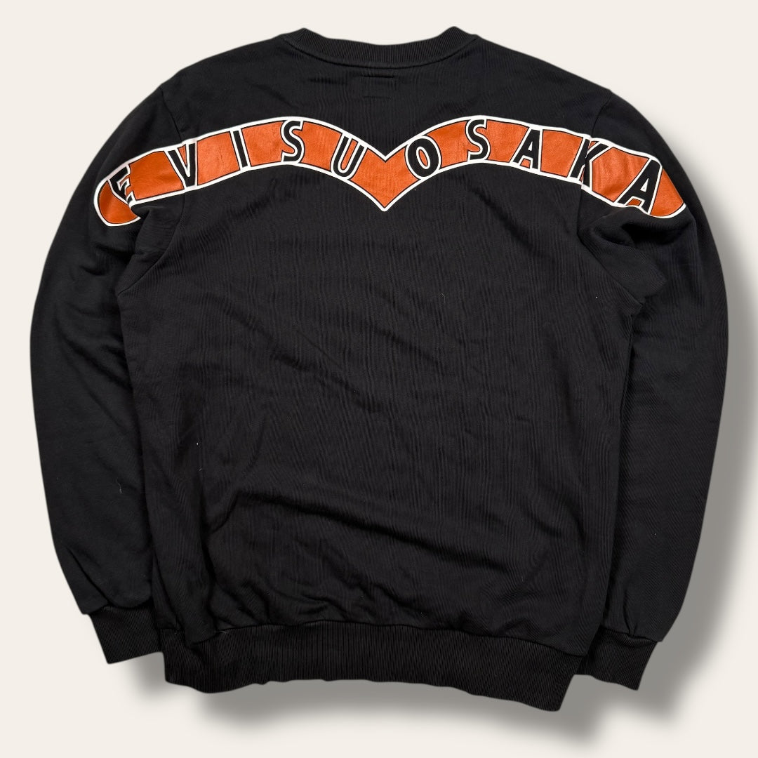 Evisu sweater orange/black - Large