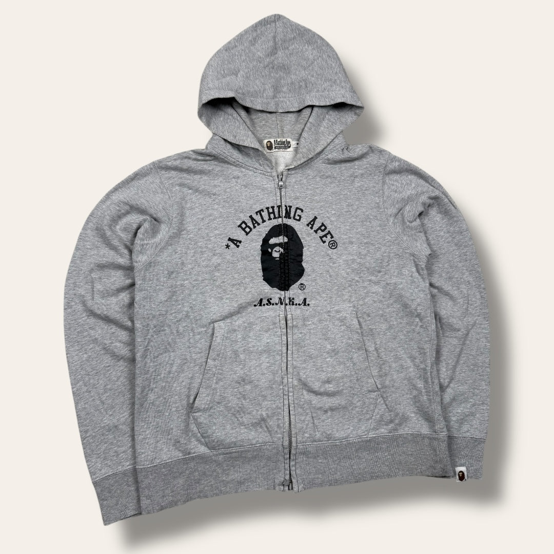 Bape zip-up hoodie grey - Medium