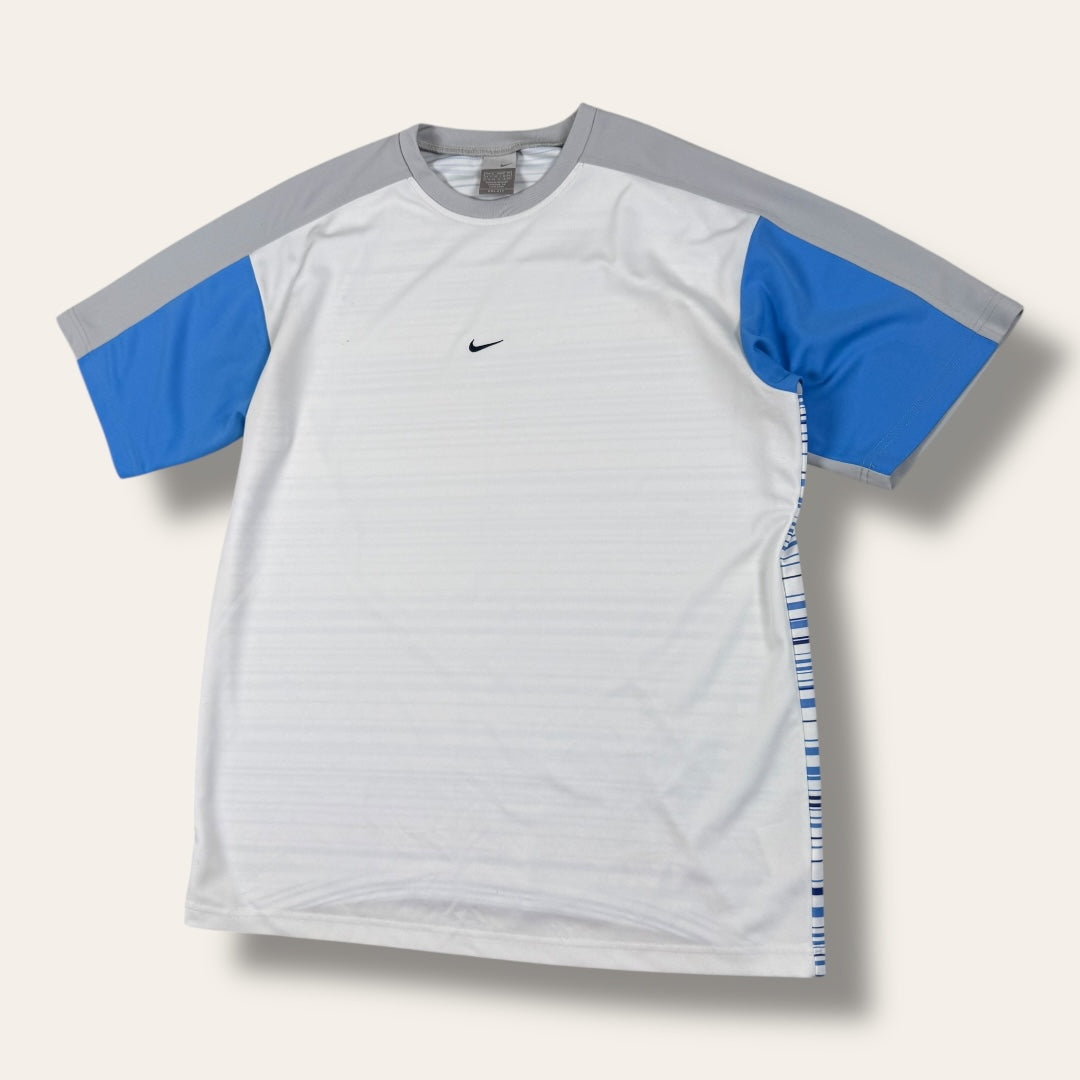 Nike 00’s dri fit tee white/grey - Extra large
