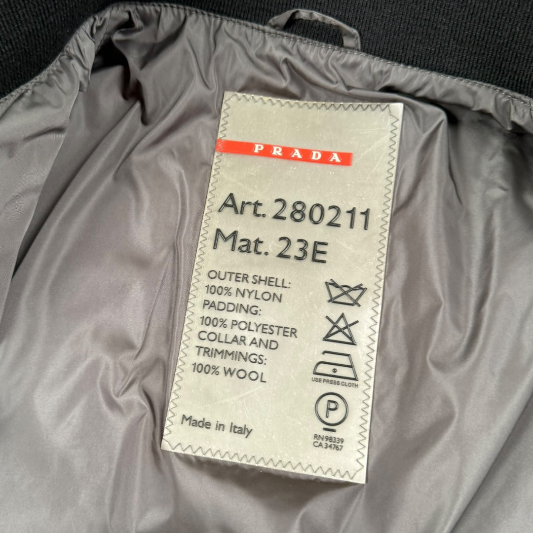 Prada sport bomber jacket grey - Small