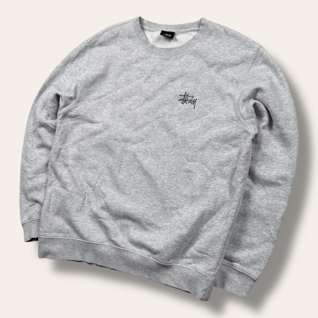 Stussy crewneck sweater grey